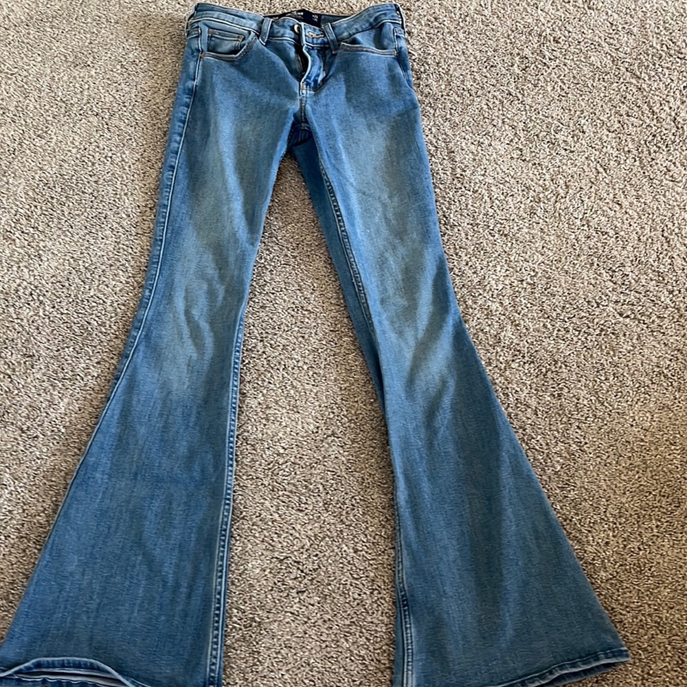 Low rise flare jeans